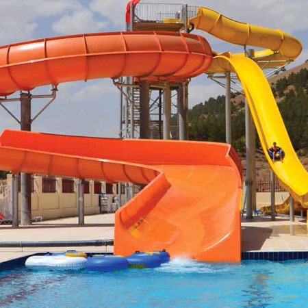 Scivolo piscina per bambini Peggy Giallo o Rosso - Scivoli per piscine