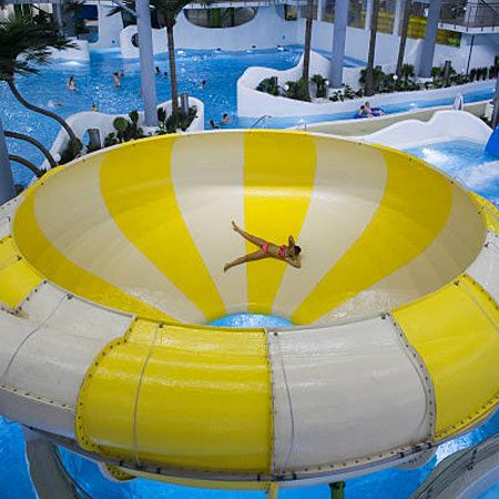 dual space bowl water slides