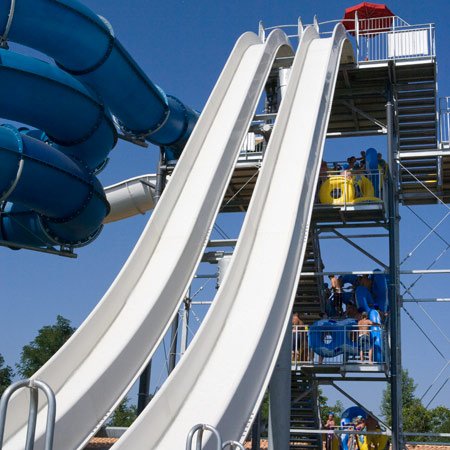 Scivolo piscina per bambini Peggy Giallo o Rosso - Scivoli per piscine