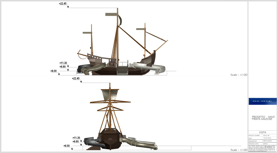progetto nave pirata galeone
