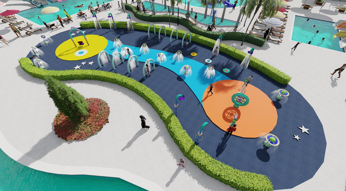 rendering spray park