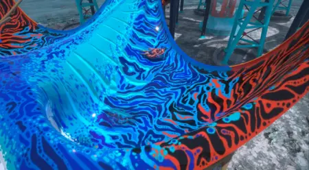 Discesa su gommone biposto lungo la superficie della manta del complesso di acquascivoli Novatù