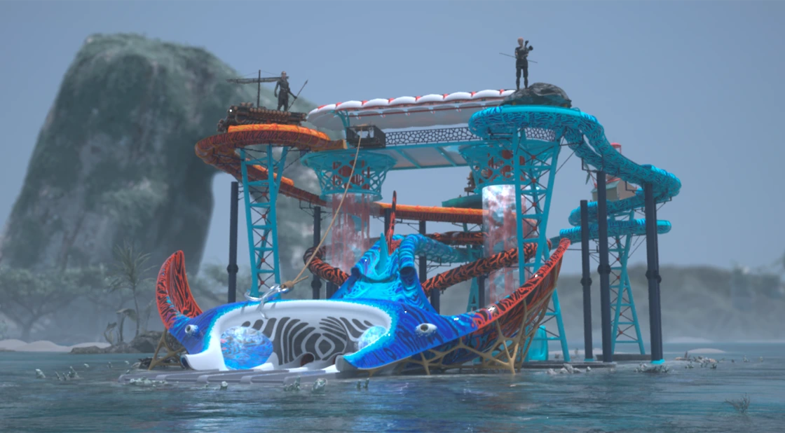 Struttura geometrica e accessi multipli del complesso Novatù progettato da Slide Srl